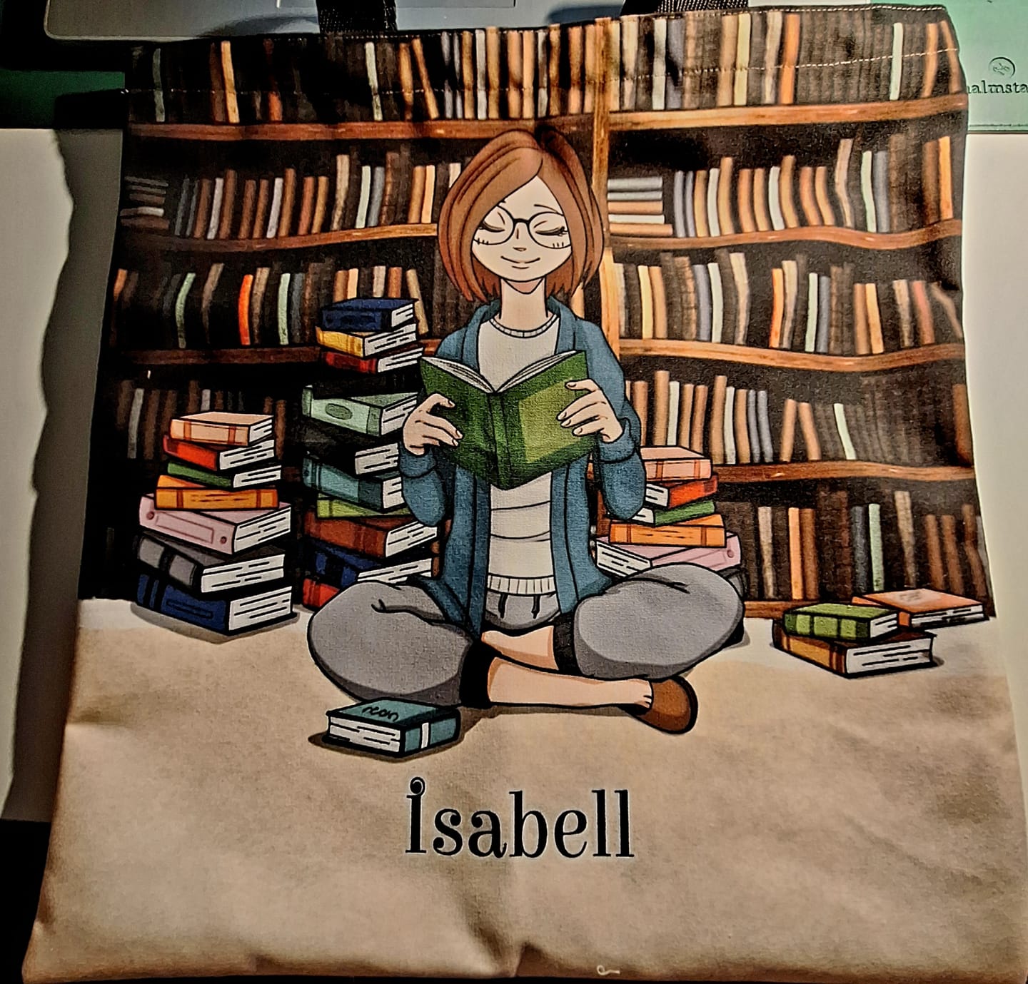 Customer photo review of Büchermädchen - Individuelle Tragetasche