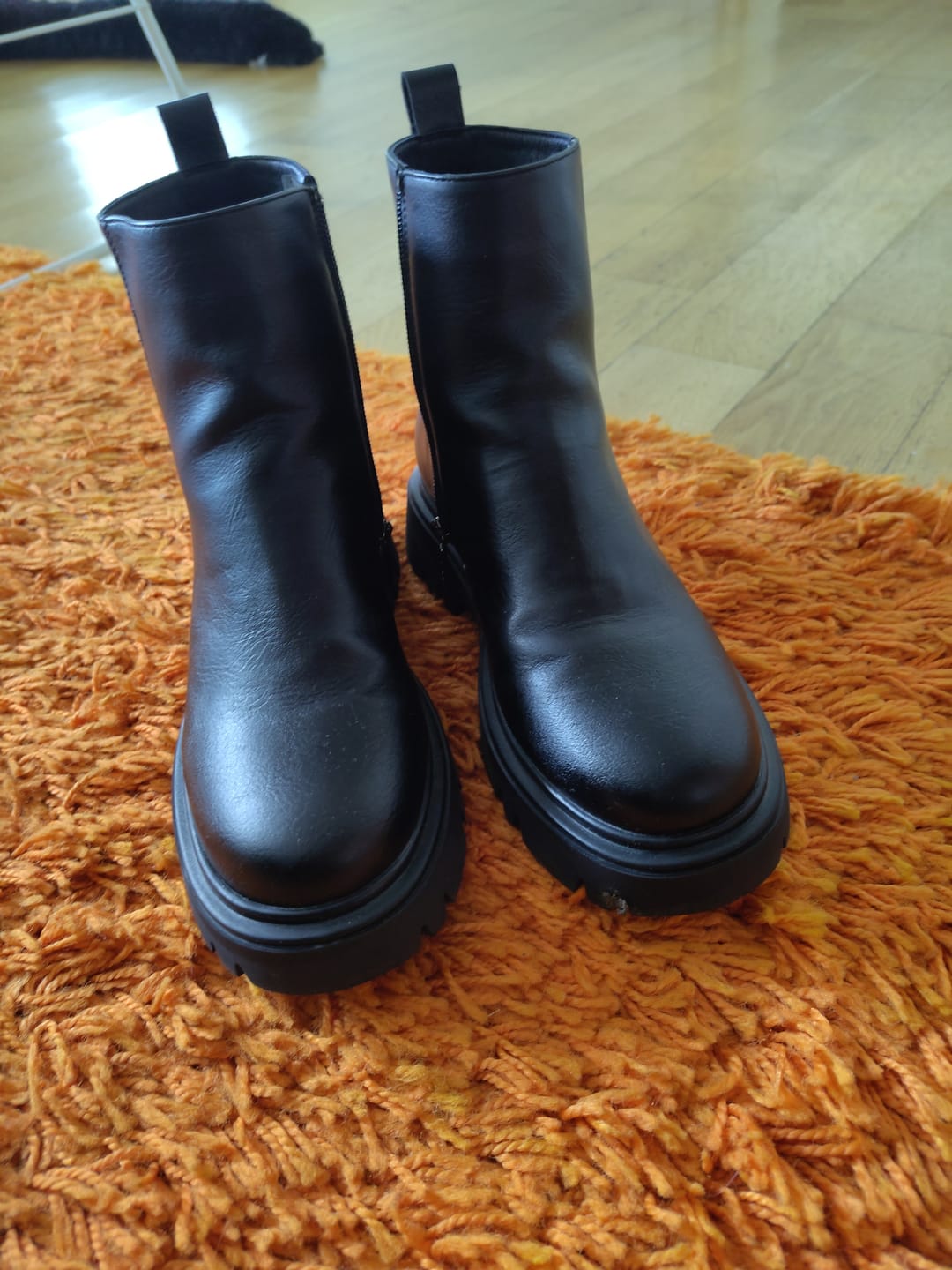 Customer photo review of Cameo Ankle Boots