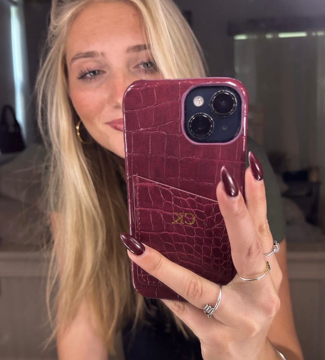 Customer photo review of Croc Cardholder Phone Case