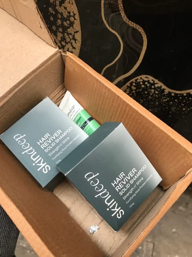 Customer photo review of HAIR REVIVER - Rice Protein Solid Shampoo
