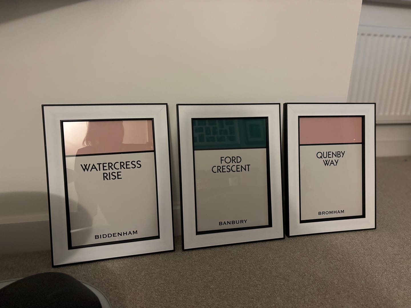 Customer photo review of Personalised Street Name Print