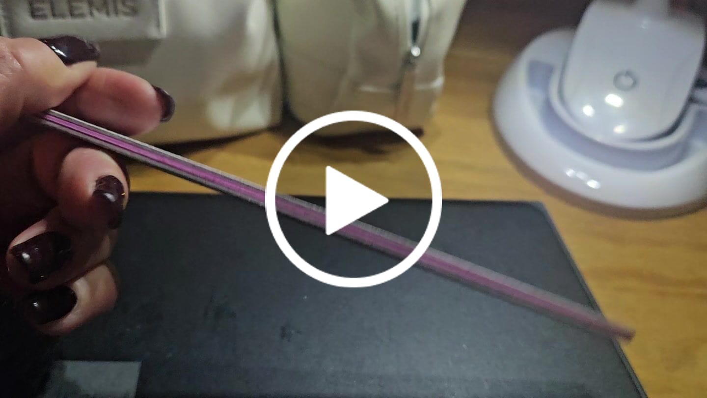 Customer video review of Semilac "Boat" 100/180 Nail File