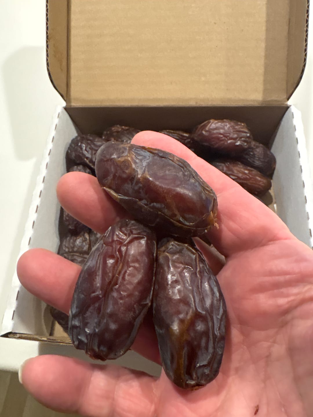 Customer photo review of Organic Jumbo Medjool Dates Box