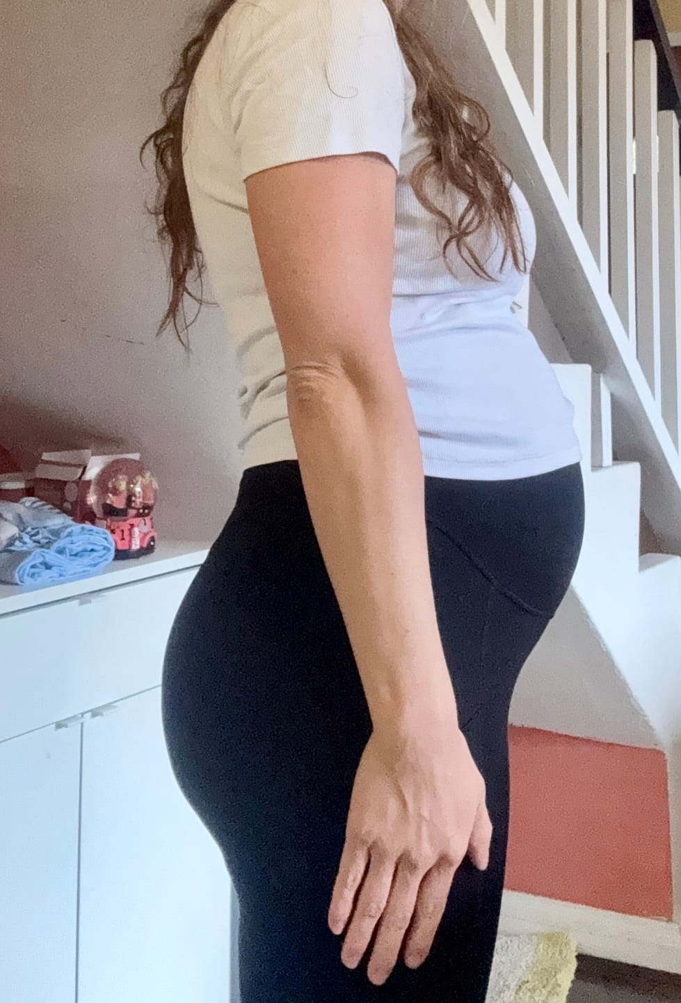 Customer photo review of pregnancy compression tight