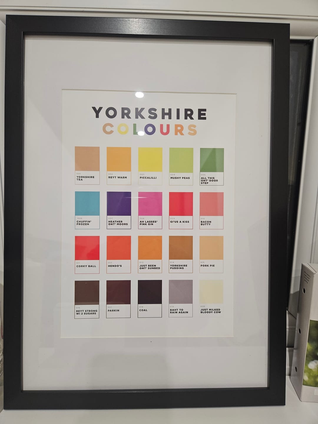 Customer photo review of Yorkshire Colours - Print