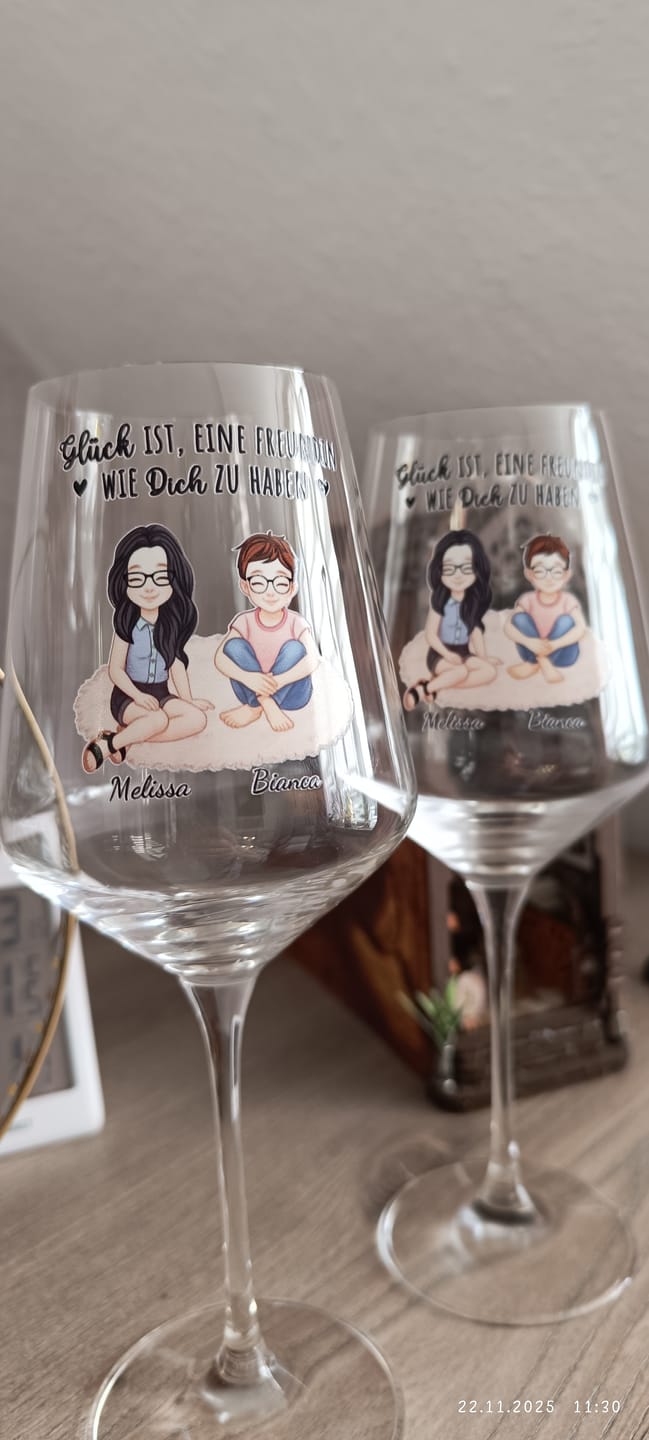 Customer photo review of Weinglas - Geschenkverpackung