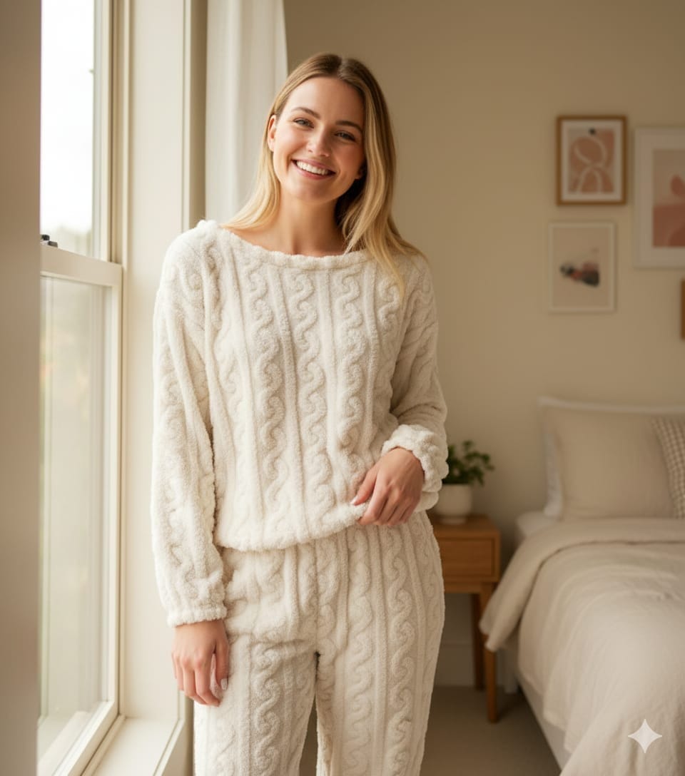 Customer photo review of CozyDelora™ | Set Pigiama Premium