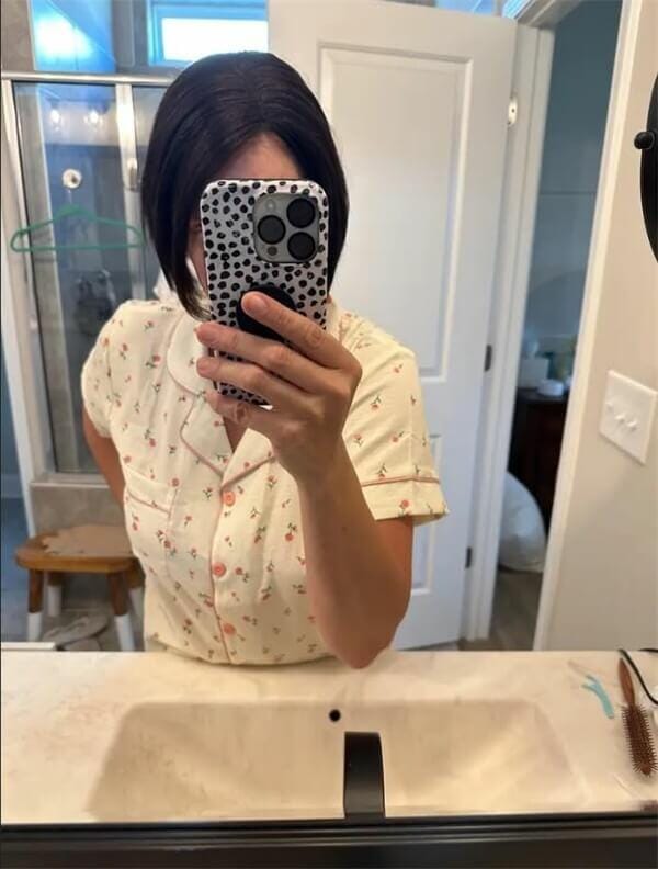 Customer photo review of Lily ︳Mono Base 3x5" Human Hair Topper For Thinning Hair