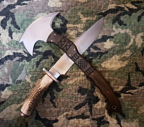 Customer photo review of Сustom made tomahawk "Ogun"