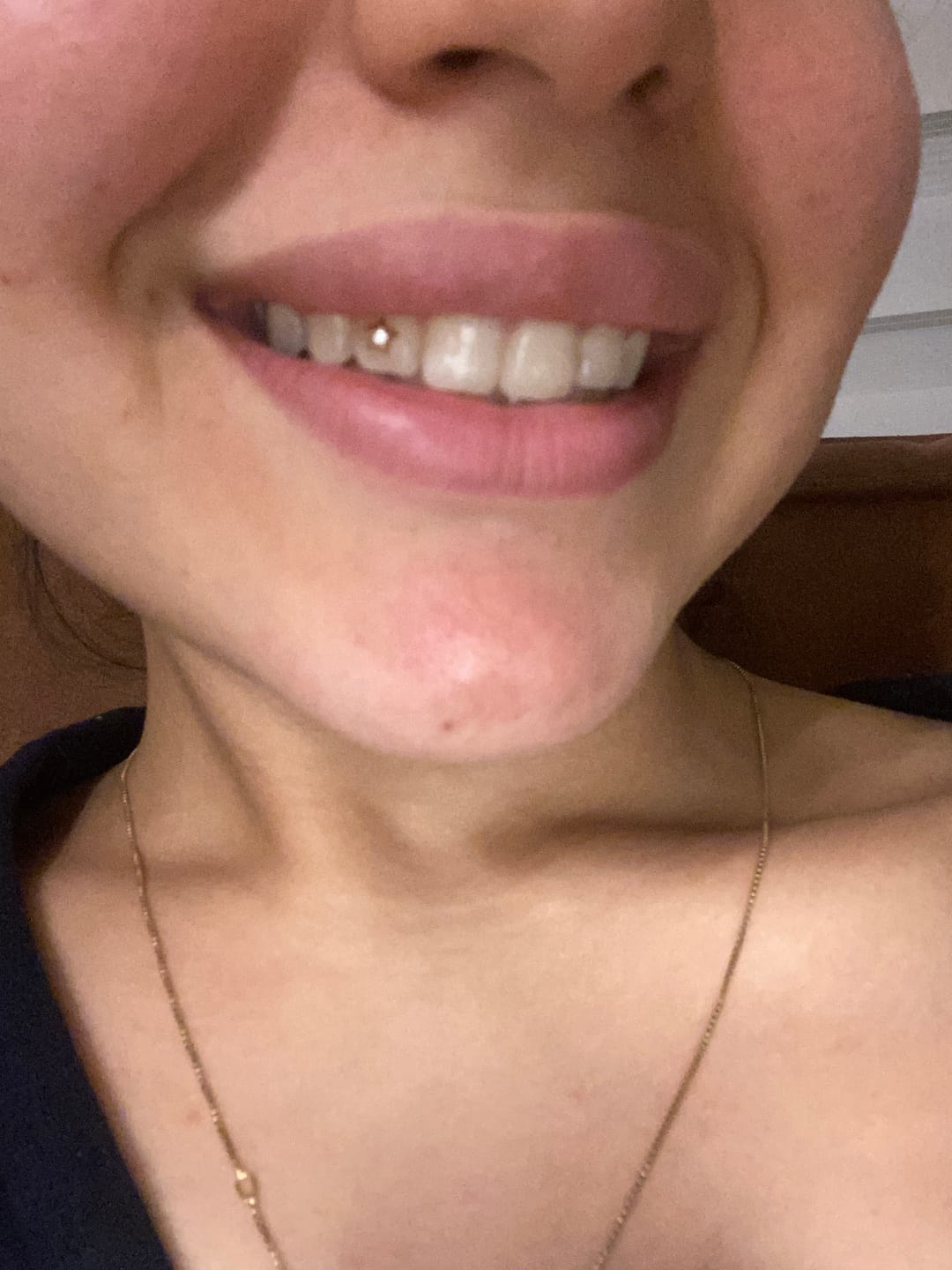 Customer photo review of Star w. Diamond 22-karat gold