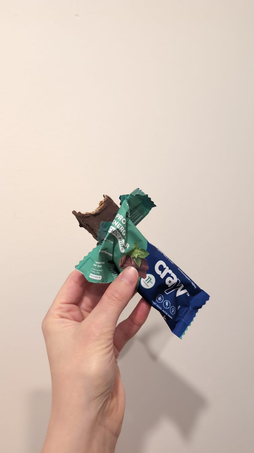 Customer photo review of Choc Mint Protein Bars