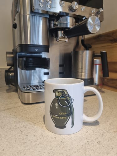 Customer photo review of Grenade Coffee Mug