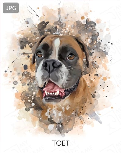 Customer photo review of Waterverf Portret