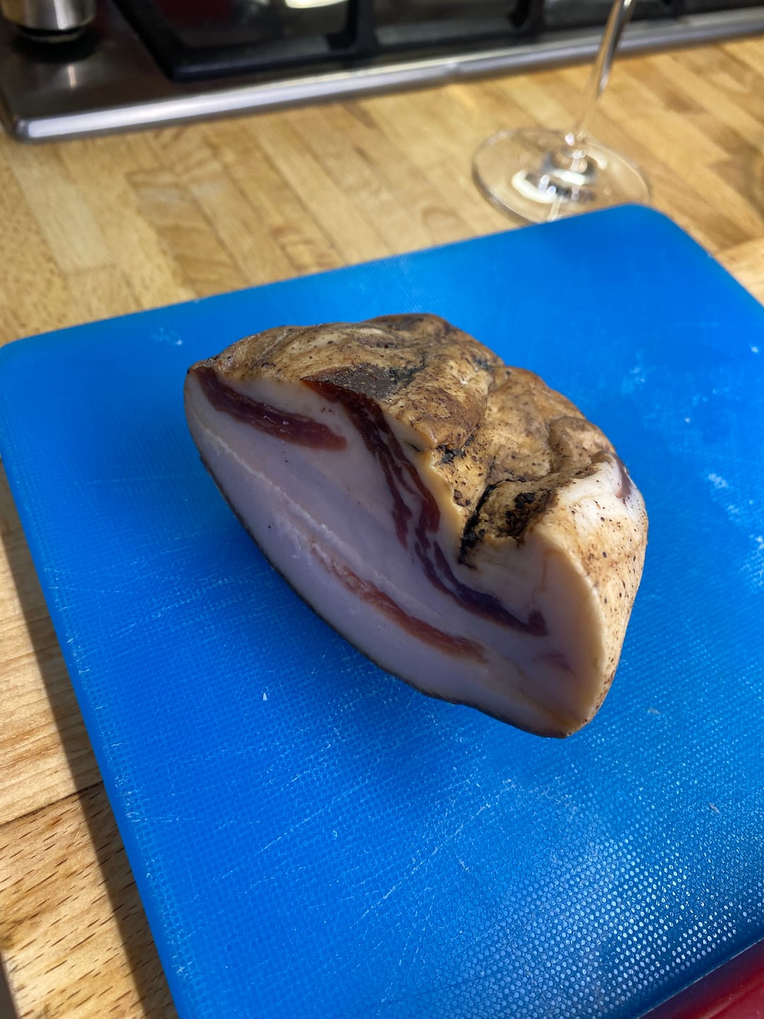 Customer photo review of Guanciale