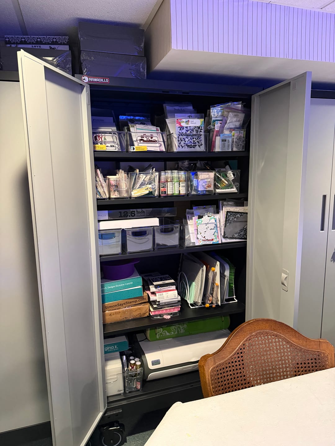 Customer photo review of Garage Gear Locker Shelf - 2 Pack