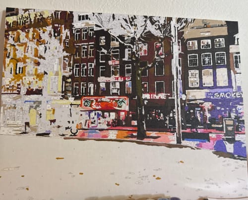 Customer photo review of Custom Landscape Paint By Numbers