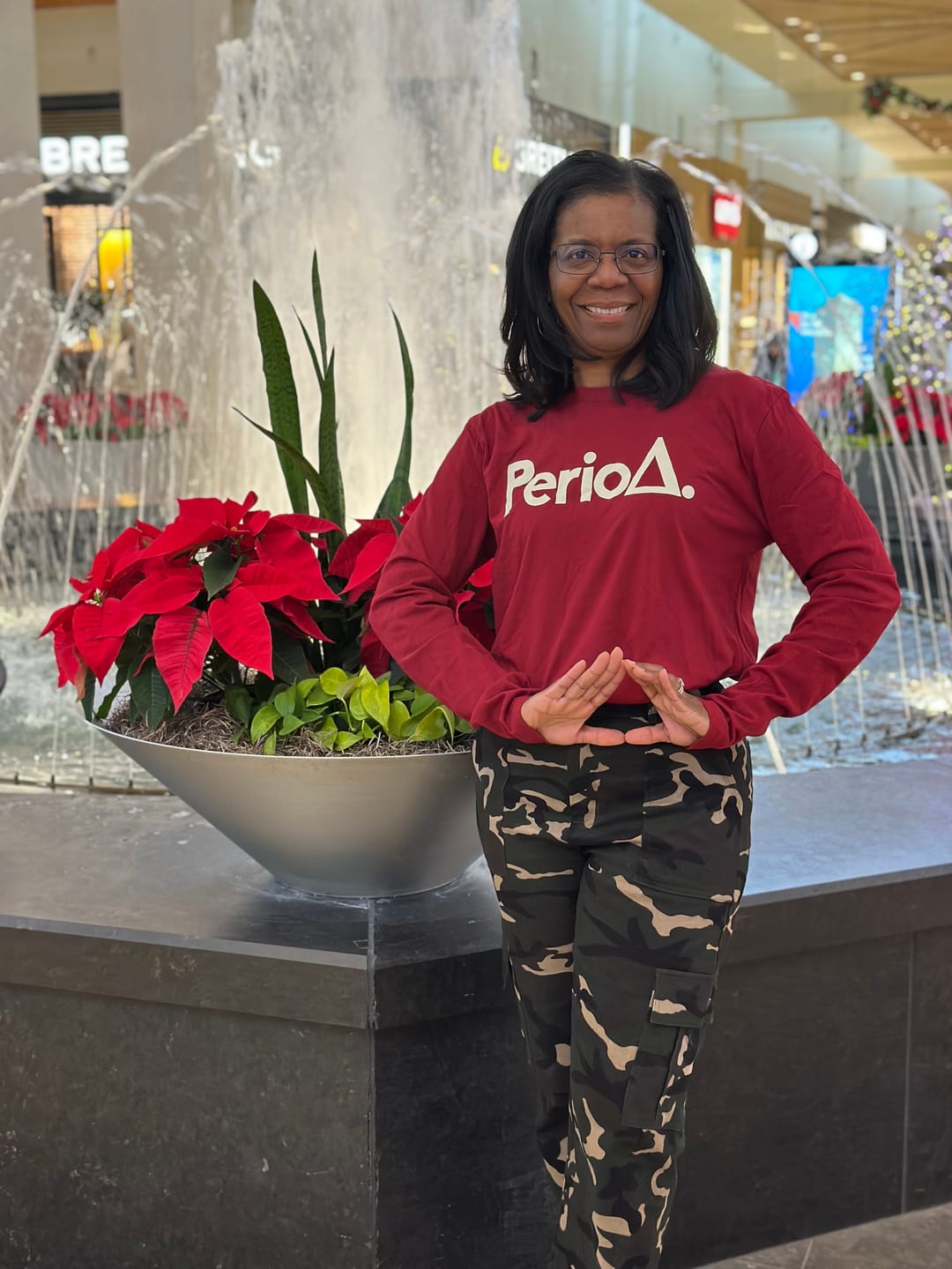 Customer photo review of Long Sleeve Symbol Period Tshirt