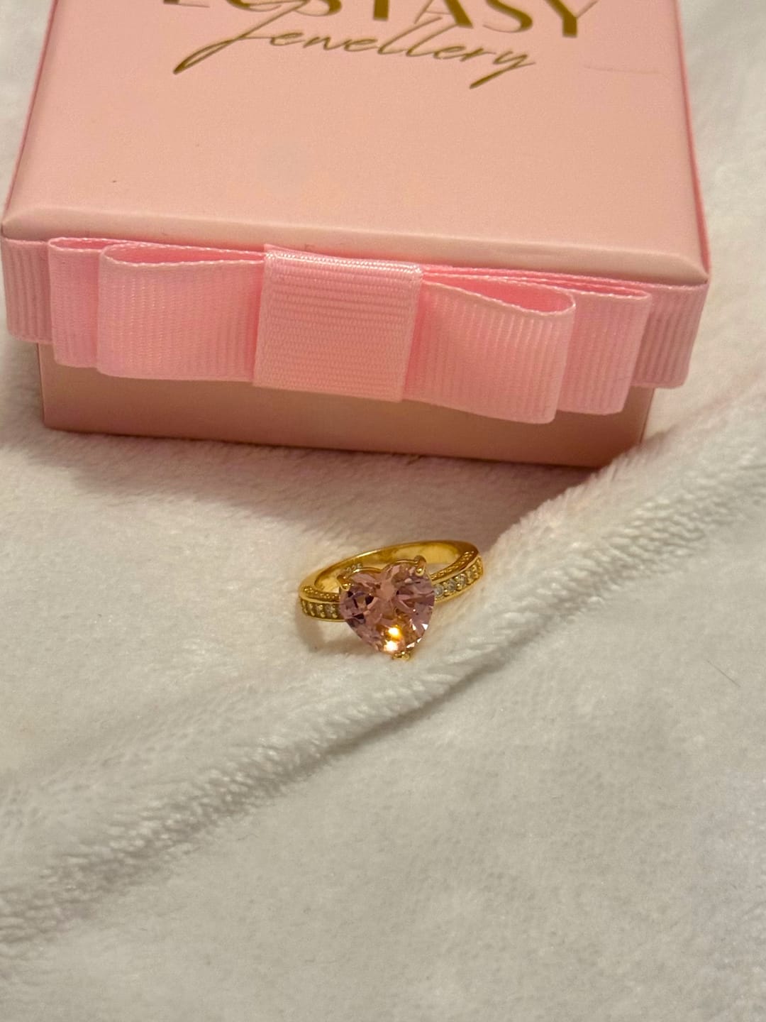 Customer photo review of PINK PROMISE Rings