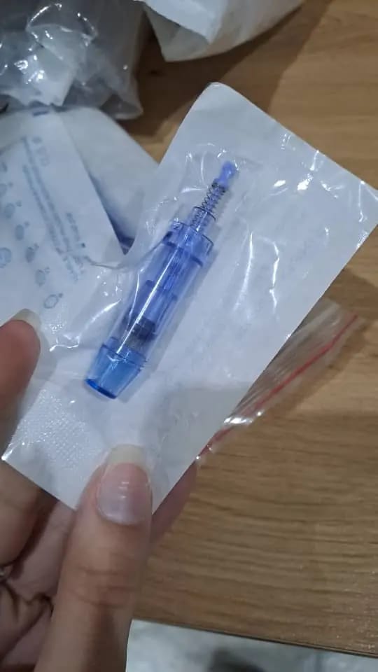 Customer photo review of Microneedling Pen – Smoother Skin And Faded Scars