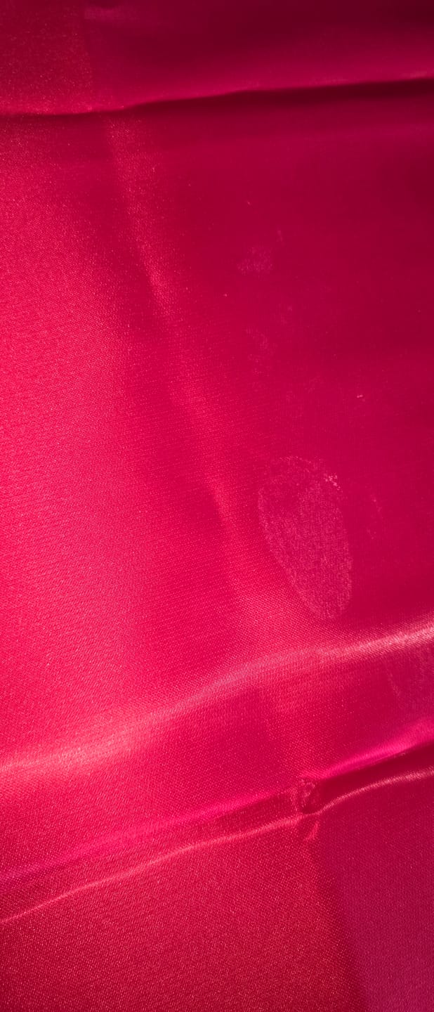 Customer photo review of Liquid Bridal Satin