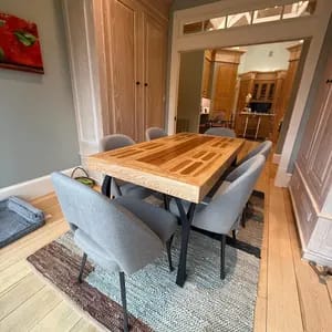 Customer photo review of Desk Legs 508 Faras 28" H Modern Metal Table Legs
