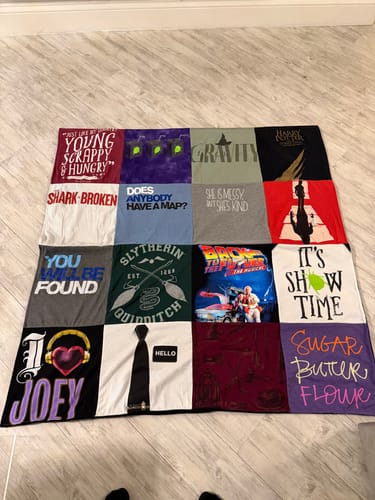 Customer photo review of Project Repat T-Shirt Quilt