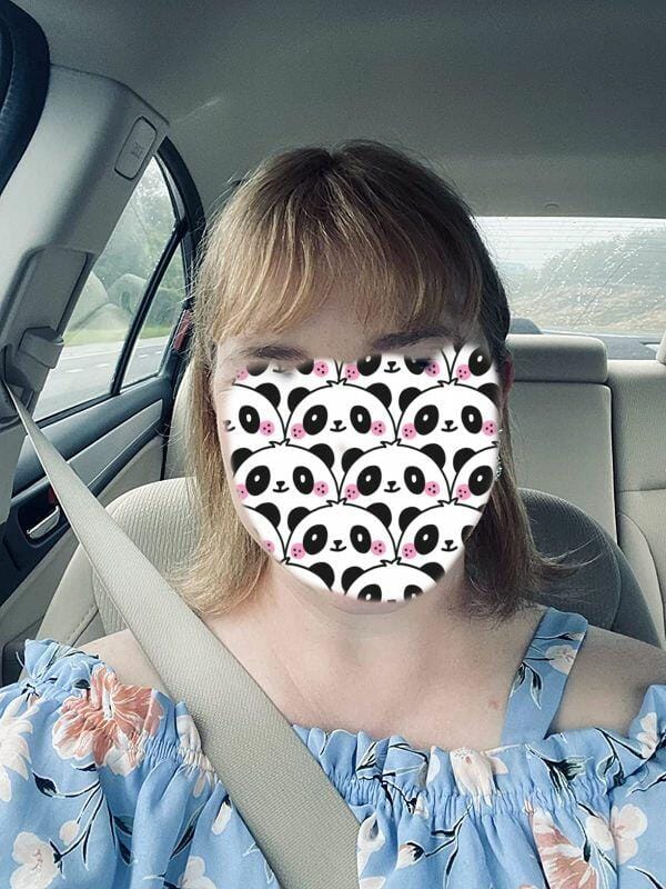 Customer photo review of Susan ︳Human Hair Topper With Bang For Women, 6-20", 10*12cm Base All Shades