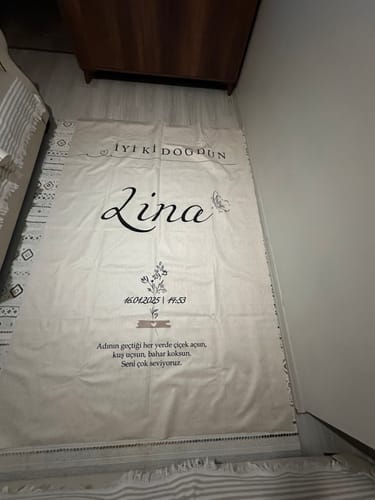 Bi̇rcan T. review of Kişiselleştirilebilir Doğum Günü Örtüsü (#63) image 1 out of 1