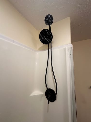 Customer photo review of 1-Spray Dual Shower Head Set