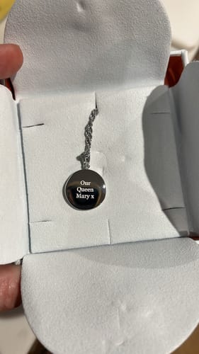 Customer photo review of Heart Talisman Necklace