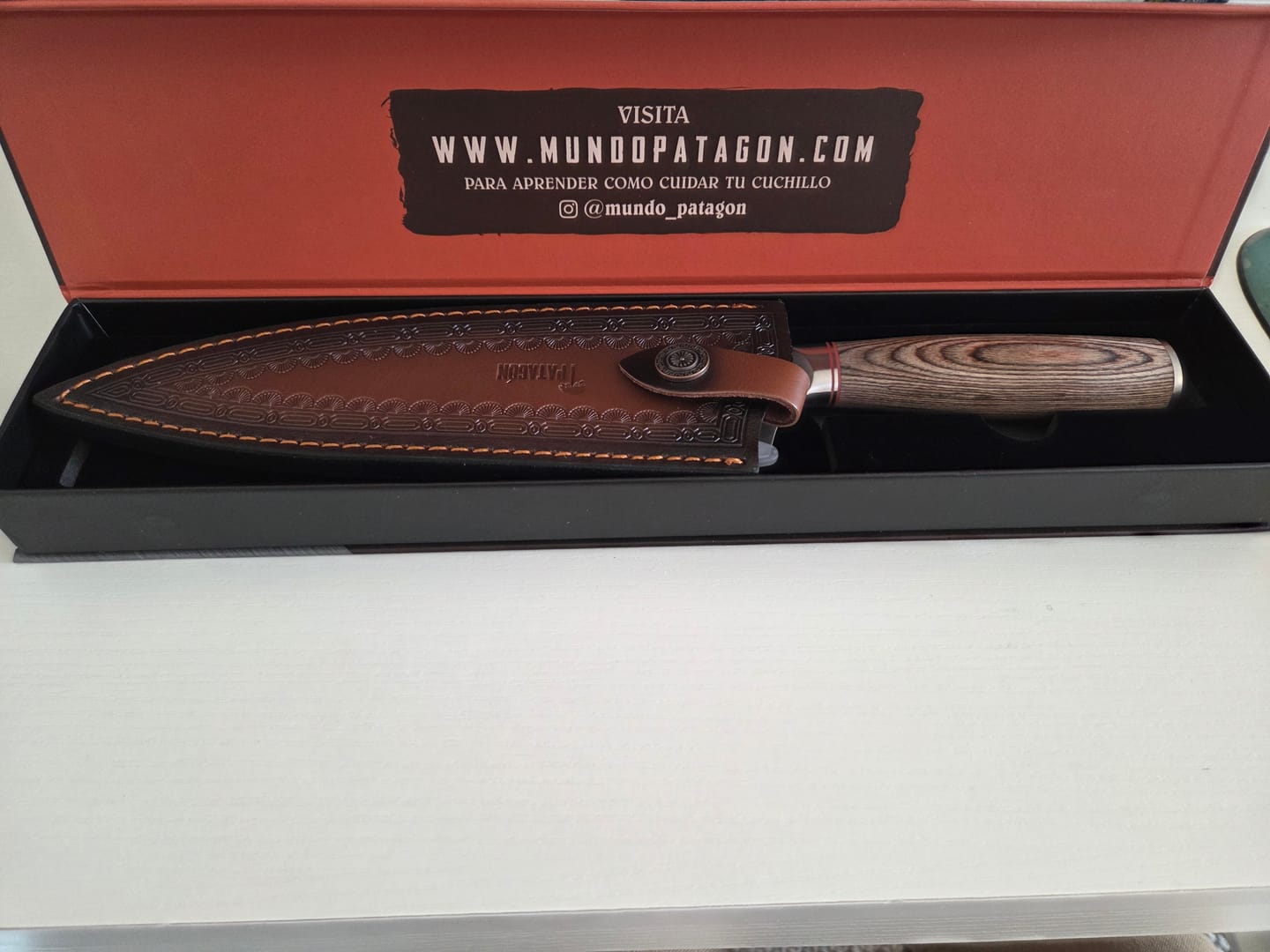 Customer photo review of Funda Cuchillo Parrillero o Chef hoja 19 a 21 cm