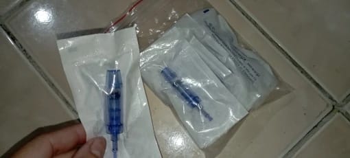 Customer photo review of Microneedling Pen – Smoother Skin And Faded Scars