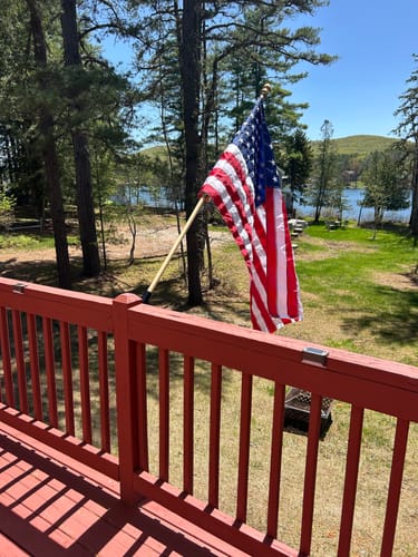 Customer photo review of 3' x 5' American Flag Set