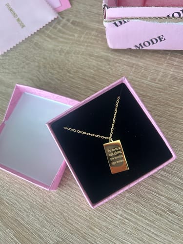 Customer photo review of Plain | Halskette + Gravur