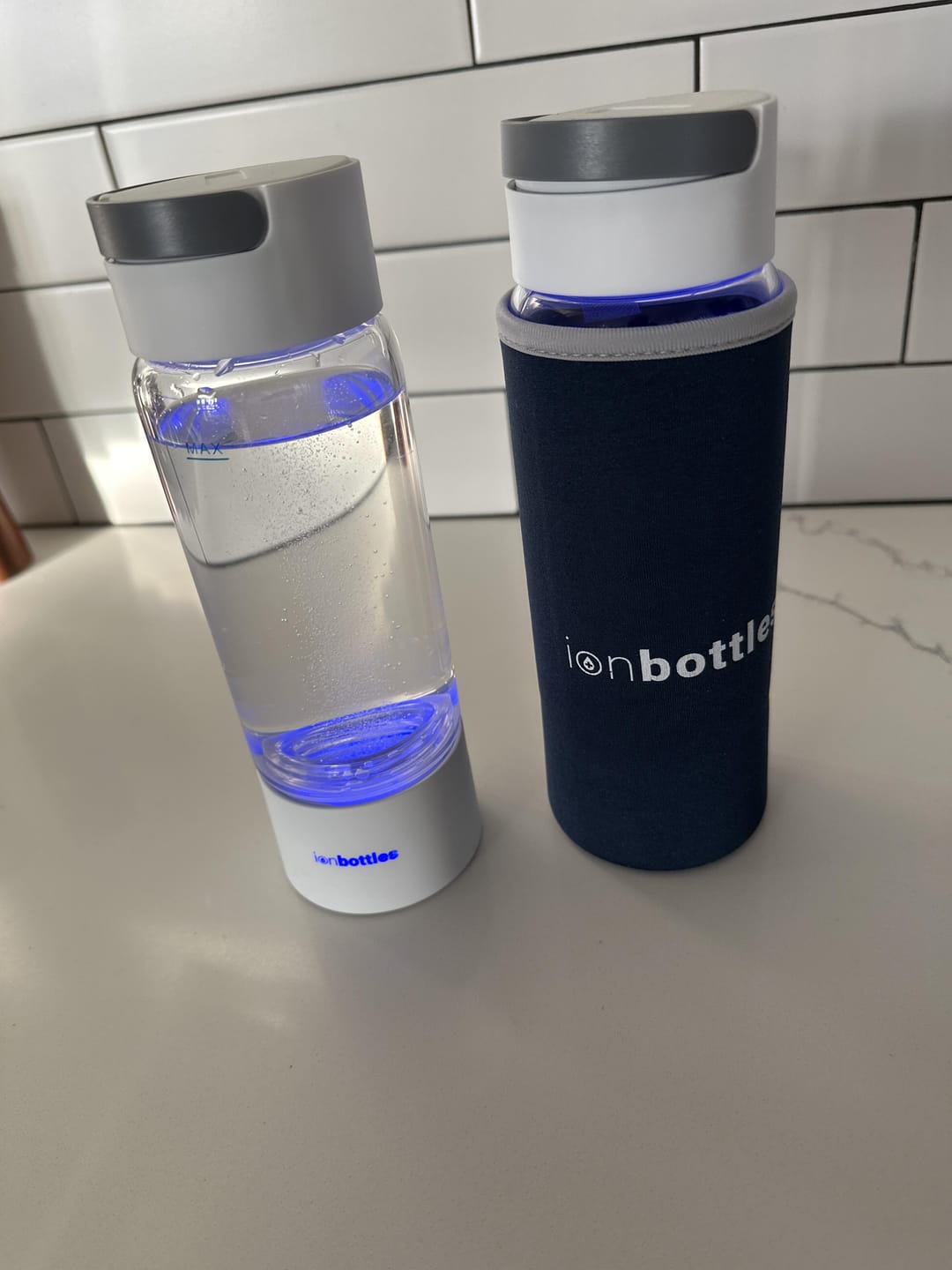 Customer photo review of Pro Hydrogen Water Bottle