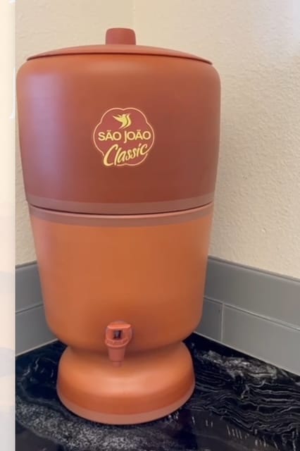 Customer photo review of Brazilian Water Purifying Clay Filter Ceramic Sao Joao Classic Stéfani 5 Liters