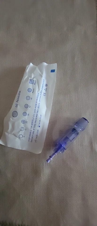 Customer photo review of Microneedling Pen – Smoother Skin And Faded Scars