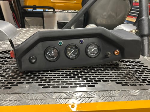Customer photo review of Small Blacked Chrome Bezel Blue Warning Light