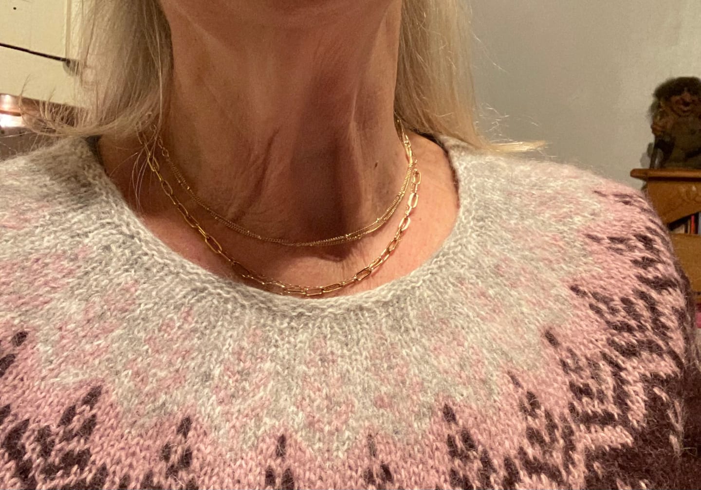 Customer photo review of Double Beaded Necklace