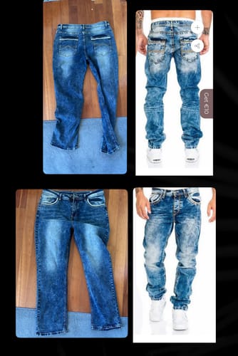 Customer photo review of Moriso Denim Biker Jeans