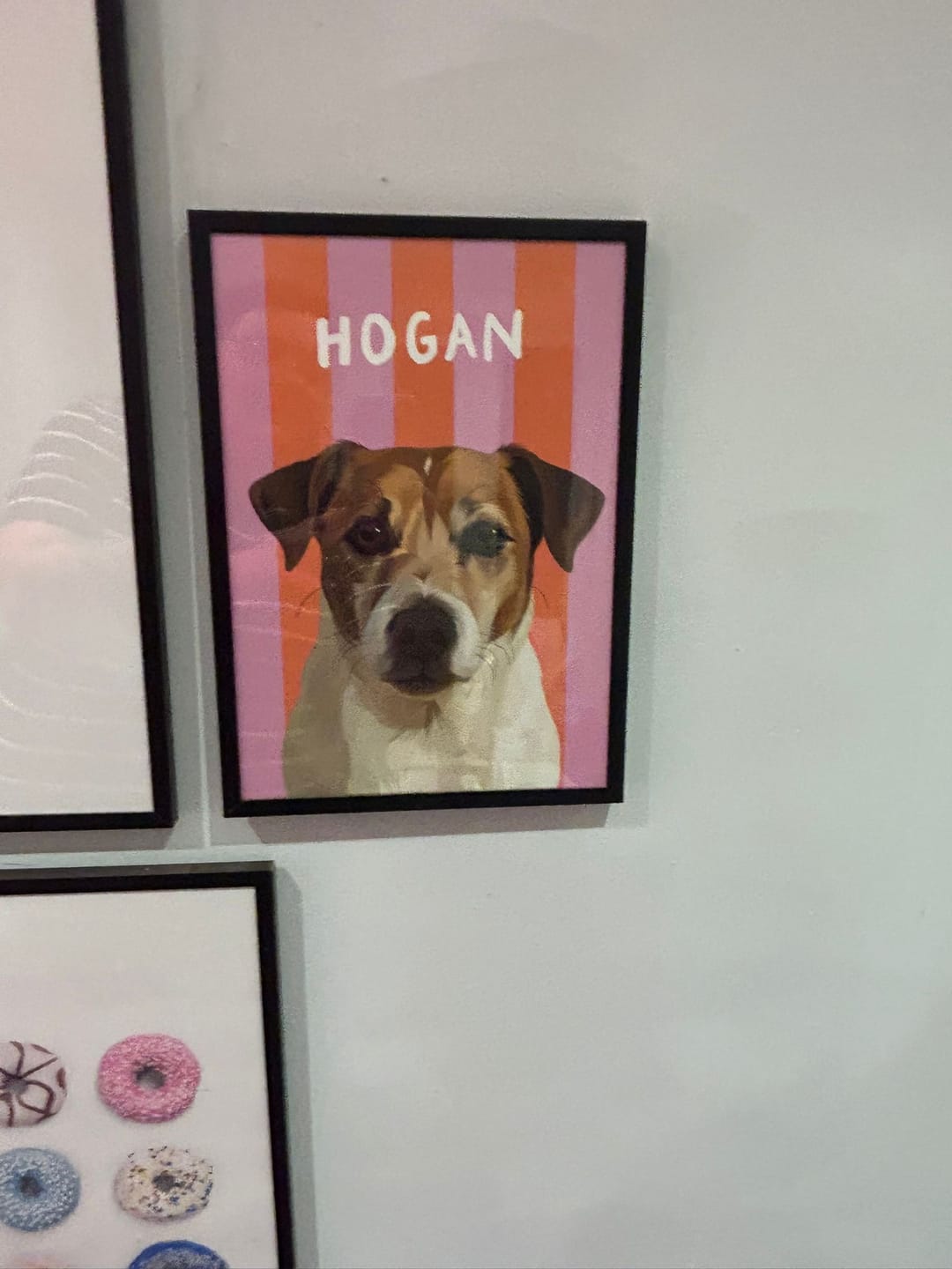 Customer photo review of Beach Stripes - Custom Pet Portrait™