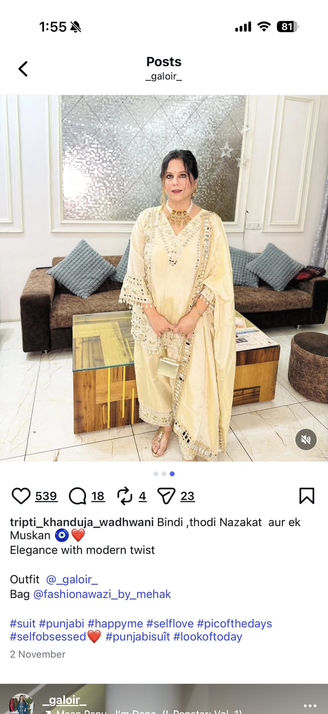 Customer photo review of “Mohinoor” - Three Piece set