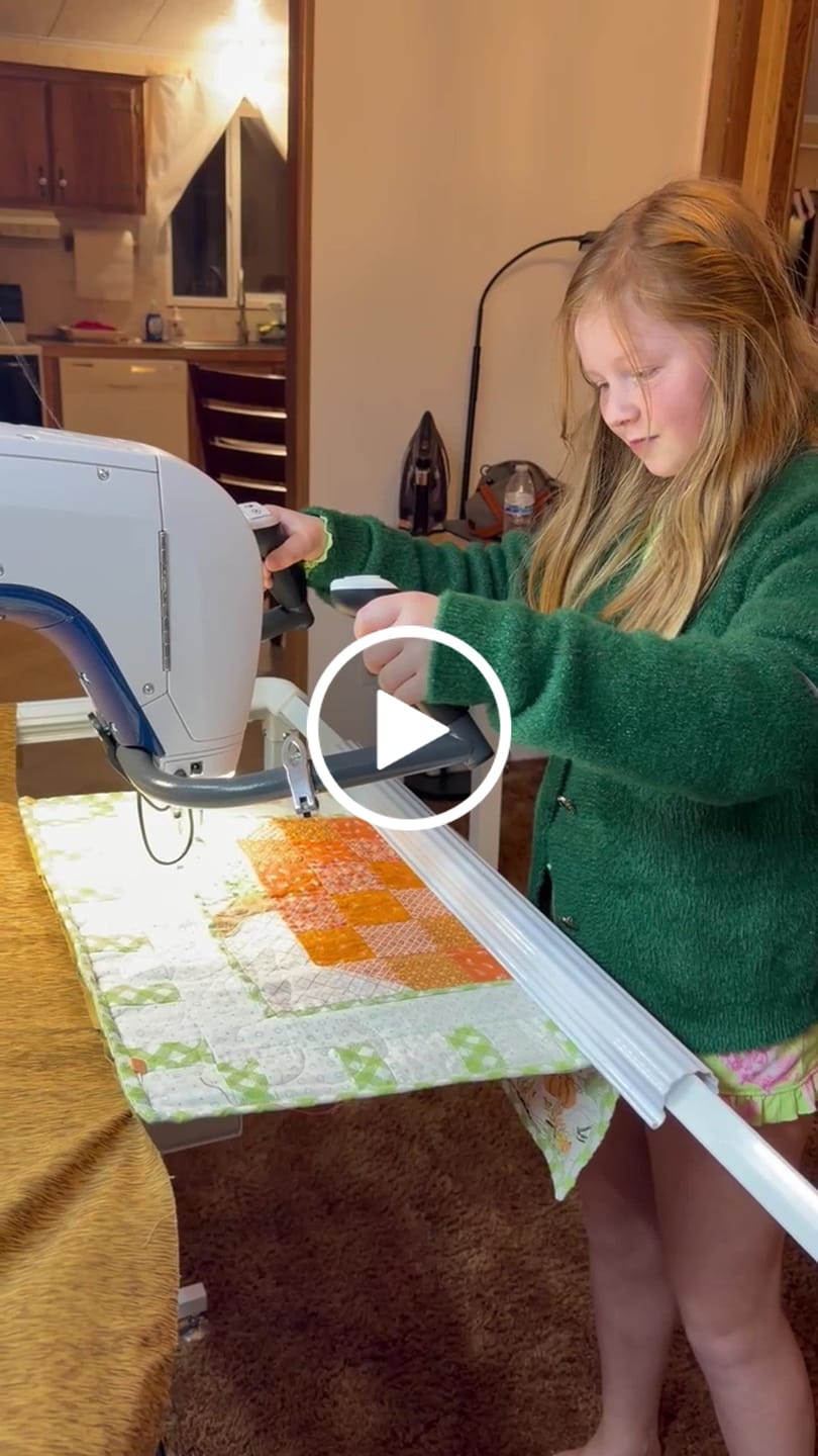 Customer video review of Q'nique 16X Longarm Quilting Machine, Grace Company