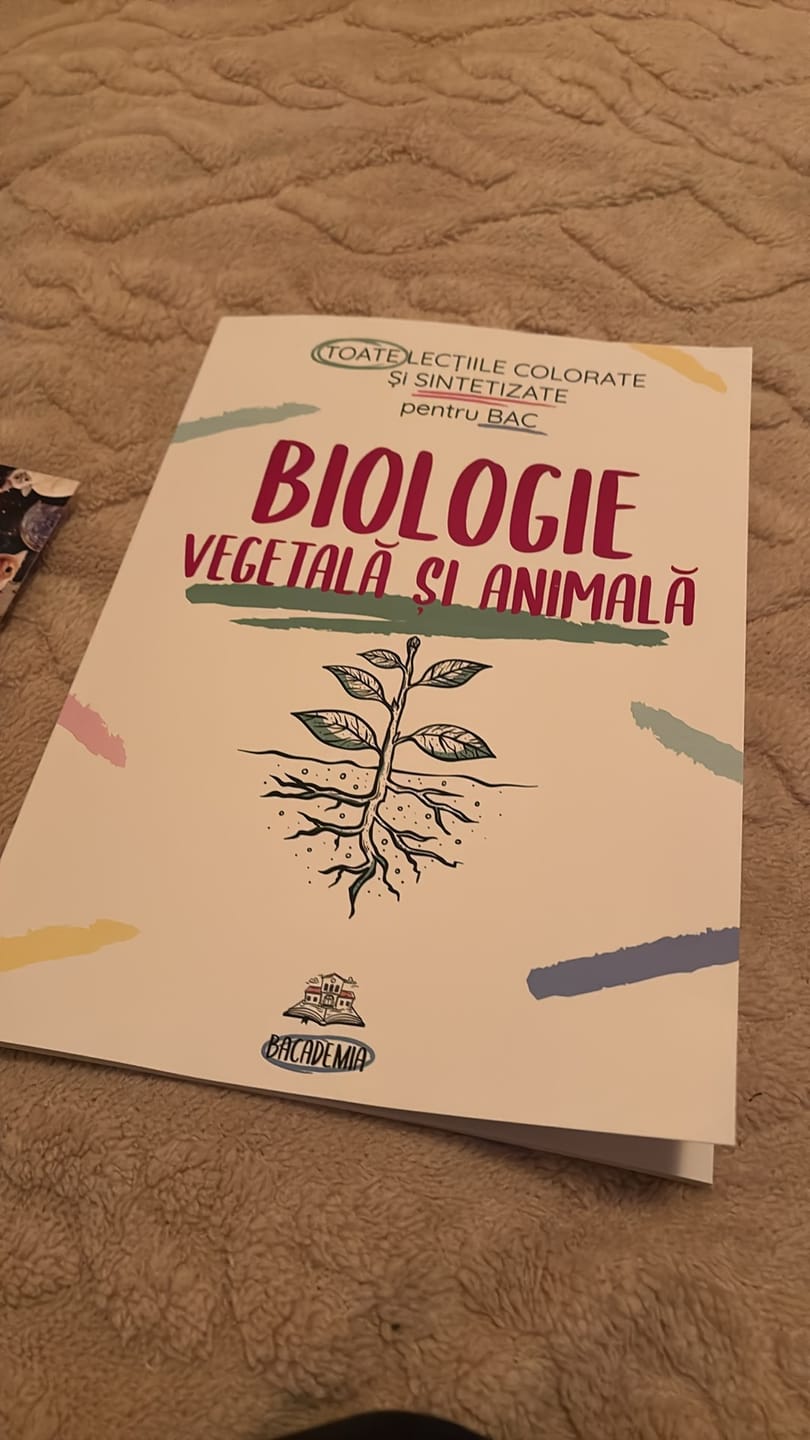 Customer photo review of Carte Biologie Vegetală și Animală Bacalaureat (clasele IX-X) Bacademia