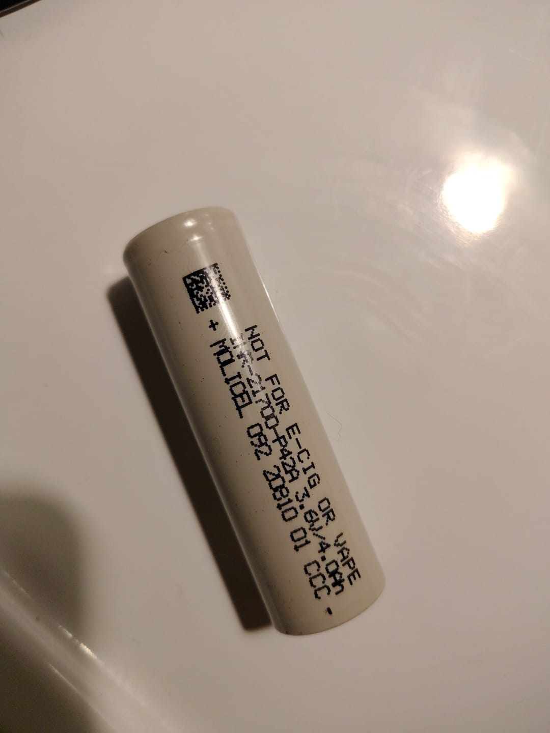 Customer photo review of Molicel P42A 21700 4200mAh 45A Battery