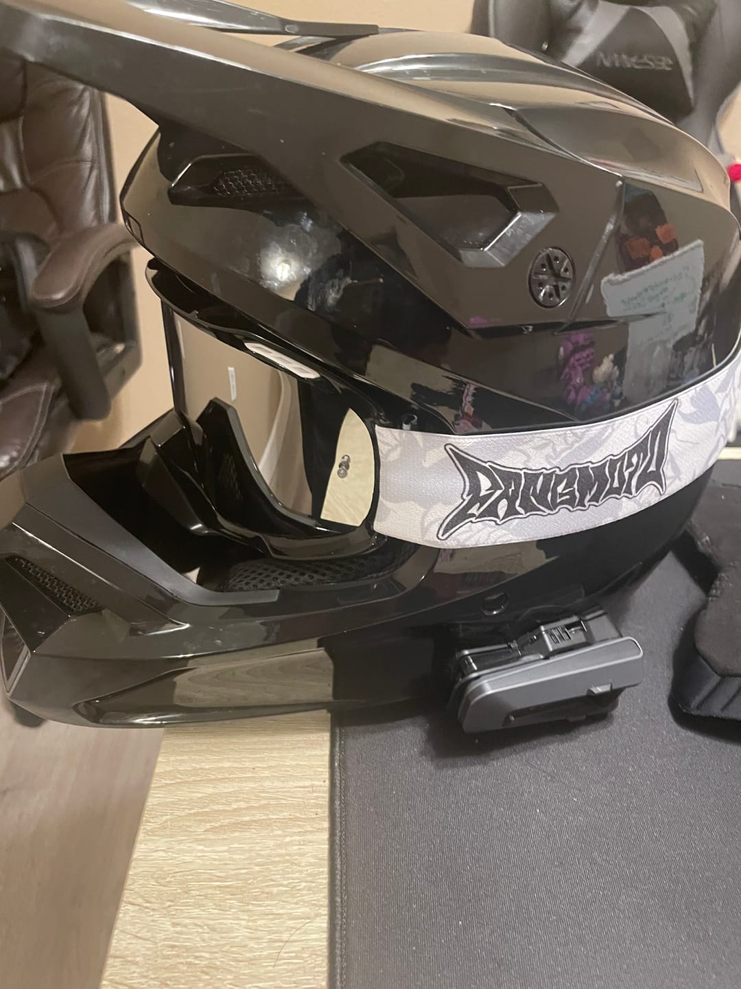 Customer photo review of Fangmoto Vented eMoto Goggles