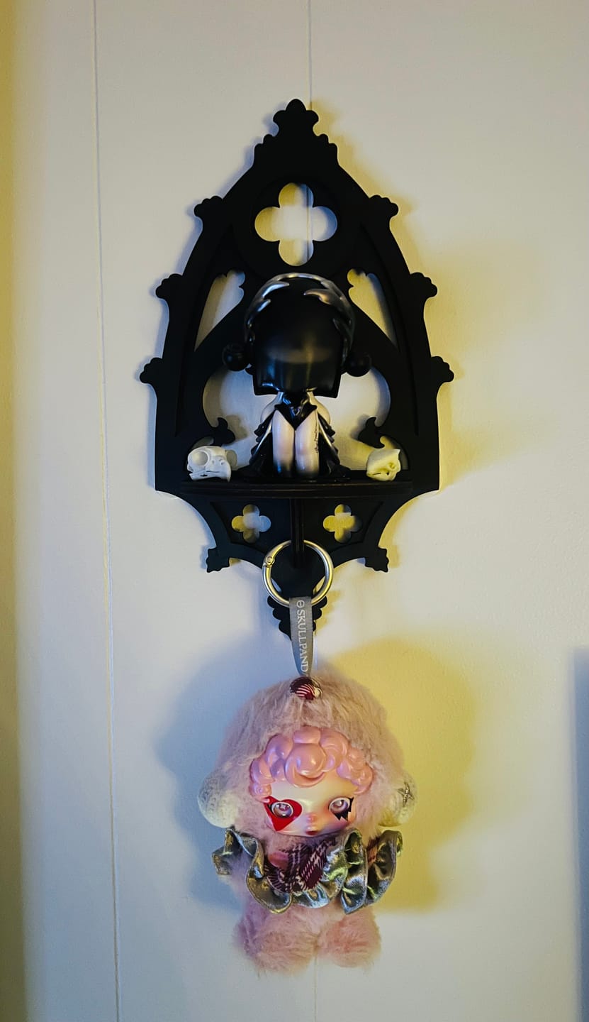 Customer photo review of Gothic Cathedral Mini Arch Wall Shelf