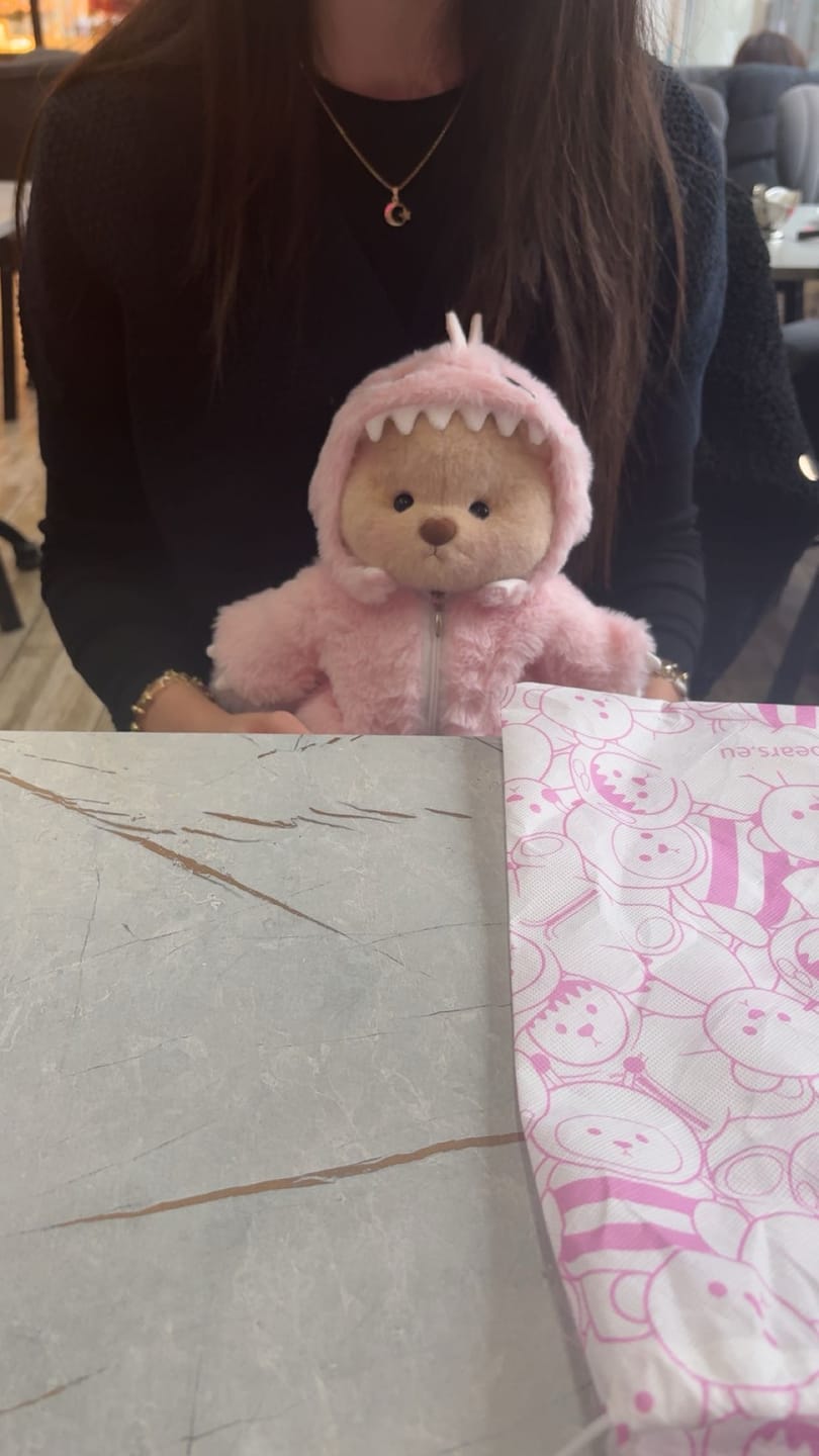 Customer photo review of Pink Dino
