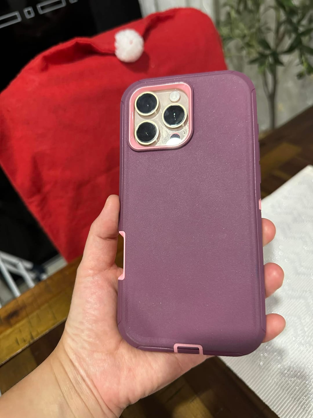 Customer photo review of Military Ultra Protection iPhone Case with Glass Screen Protector