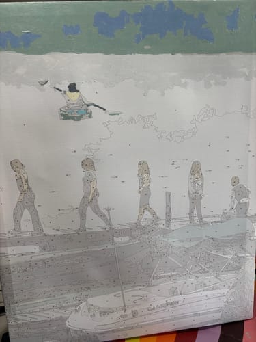 Customer photo review of Custom Portrait Paint By Numbers